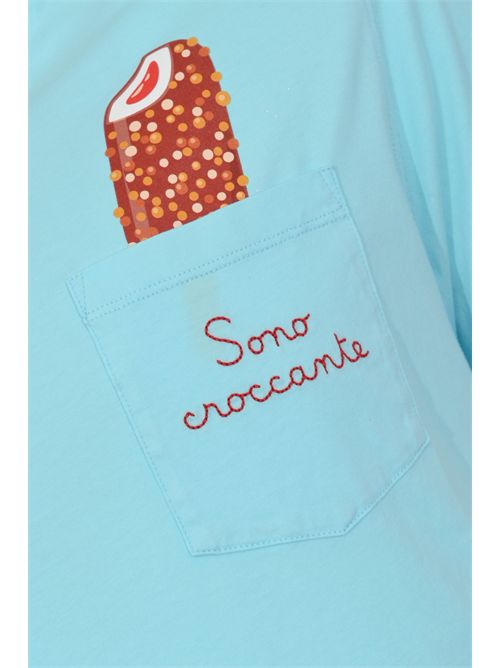 T-shirt Austin in cotone con ricamo Sono Croccante Mc2 Saint Barth | AUS000104516L